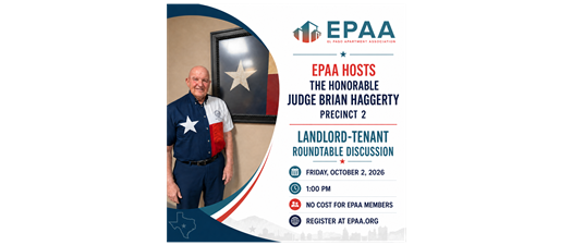 Oct. 2., 1p. EPAA Office. Landlord-Tenant Roundtable Discussion, with Honorable Judge B. Haggerty, PCT. 2